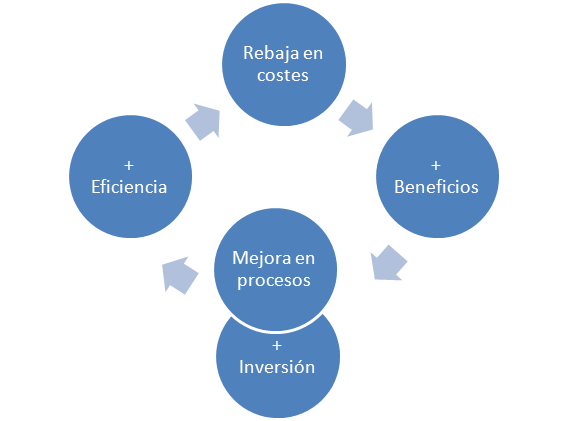 ciclo virtuoso de la eficiencia